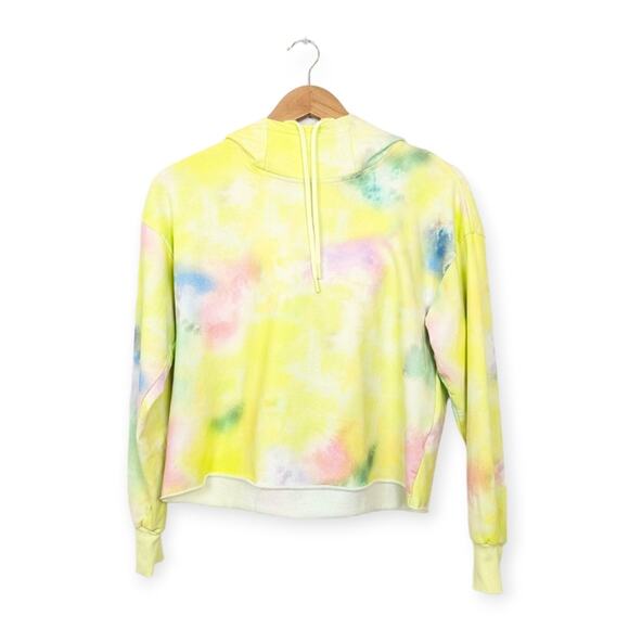 NWT Alice + Olivia Nikki Tie-Dyed Cotton-Blend Fleece Hoodie - Picture 2 of 8